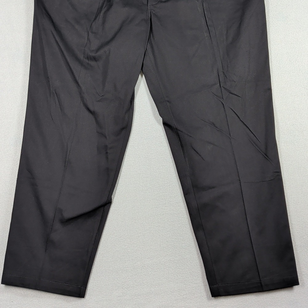 Lee Pants Mens 44x30 Black Double Pleat 4141001 NWT Relaxed‎ Fit Tapered - Picture 3 of 13